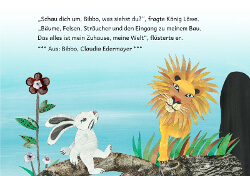 Postkarte Bibbo und König Löwe
